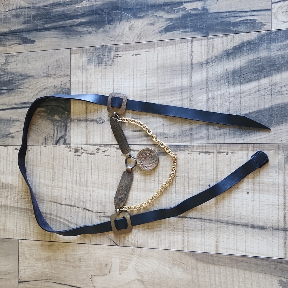 David Navarro Antique Western belt leather
